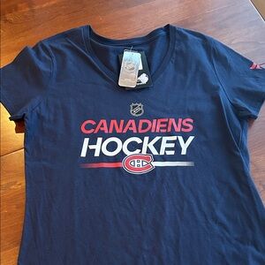 NHL Canadiens Navy and Red T-Shirt